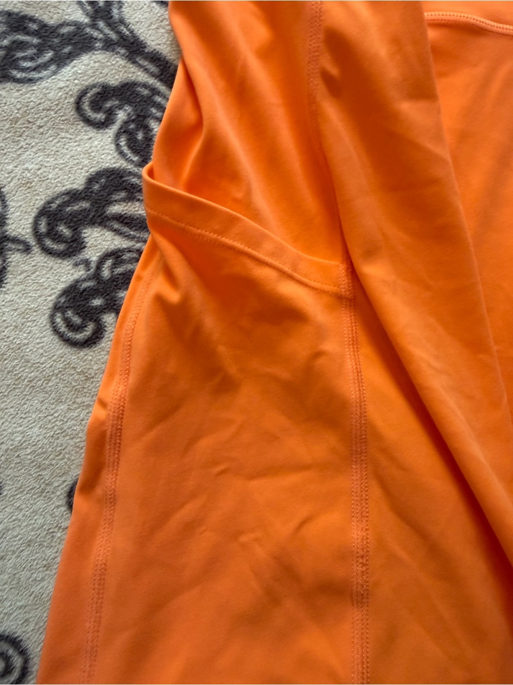 Orange Racerback Romper - Picture 2 of 4